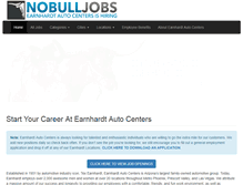 Tablet Screenshot of nobulljobs.com